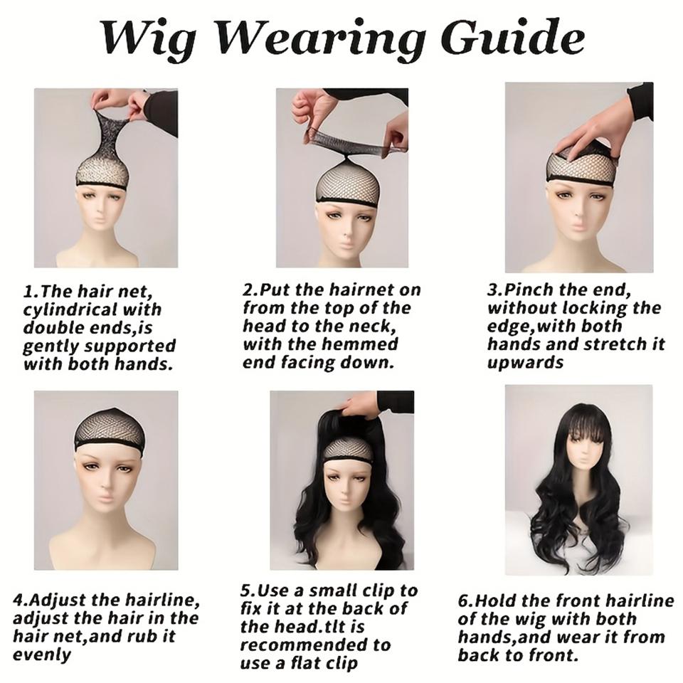 Synthetic Punk Style Long Wavy Curly hair Wig brown red Highlight orange Cosplay Lolita Wigs with Bangs for Women