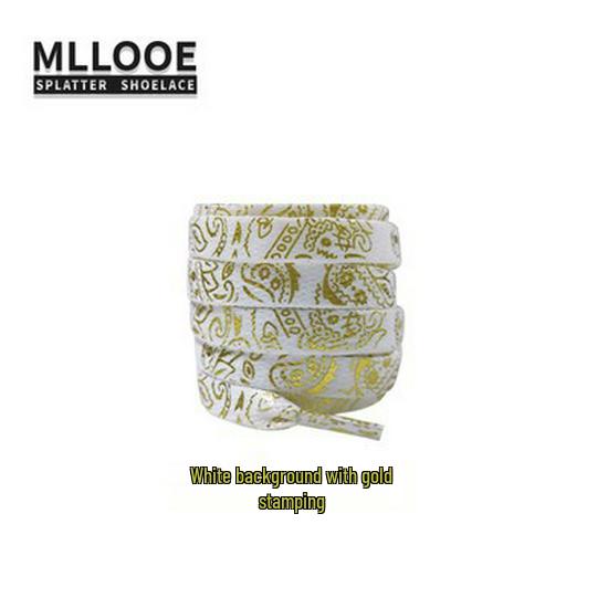 Cashew Flower Shoelaces for Air Force One AF1 & Casual White Sneakers