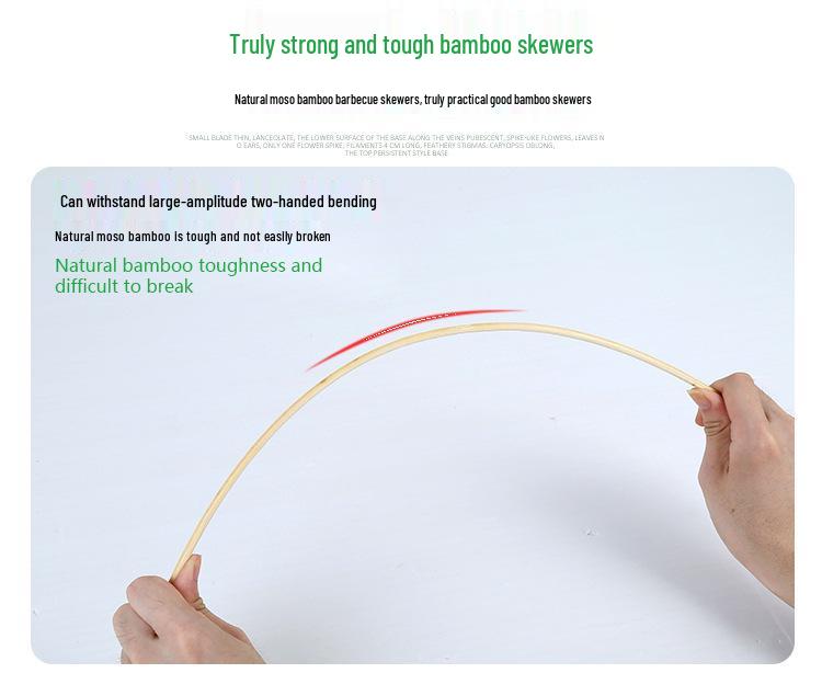 Bamboo Skewers - 3.0mm X 28/30/35cm for BBQ, Lamb, Squid; Free Shipping