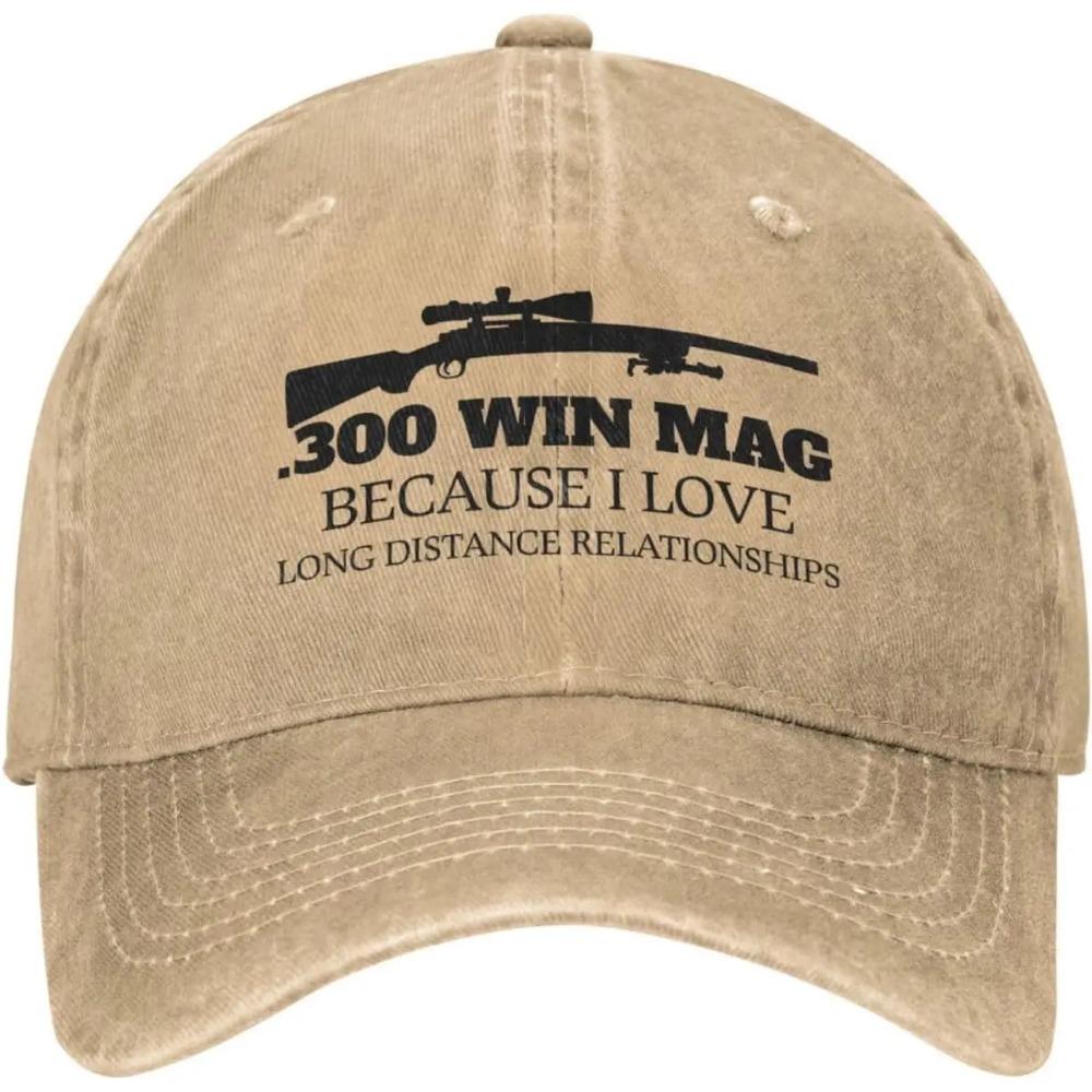 

Смешная шляпа 300 Win Mags, потому что я люблю длинные дистанции, шляпа для женщин, бейсболки, крутые кепки Adjustable естественный