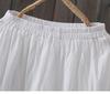 3178 Cotton Linen A-line Skirt with Retro Embroidery - Women's Spring/Summer 2026 Collection