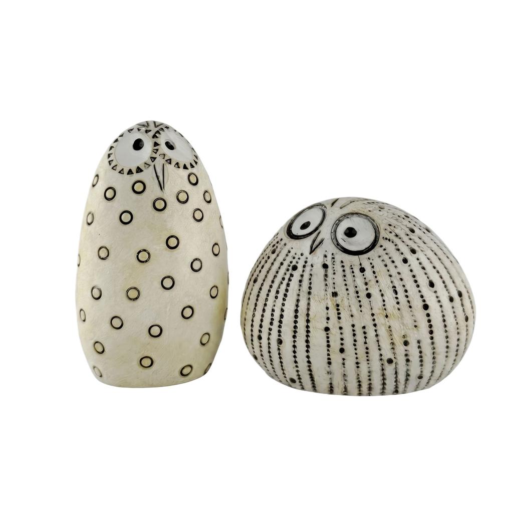 Resin Owl Figurine Home Decoration Small Owl Statue for Indoor Outdoor Display Unique Design Collectible Accent Piece