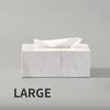 Nordic Natural Marble Tissue Box Square Rectangle Creative Black White Paper Drawer Paper Box Home Hotel Model Room Ornaments