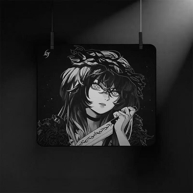 

Очень большой игровой коврик для мыши с аниме-девушкой - Милый мультяшный настольный коврик 320*285 mm