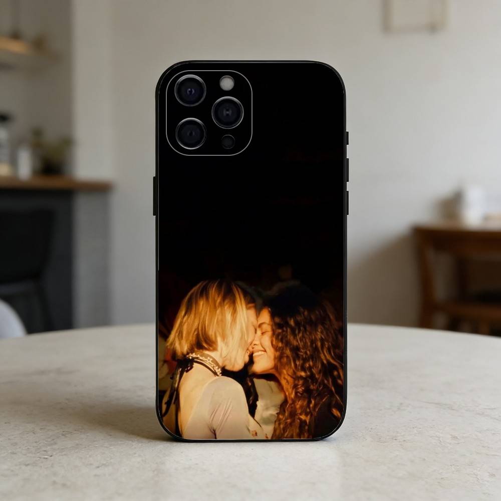 E-Euphoria S-Season Phone Case For iPhone 17,16,15,14,13,12,11 Plus,Pro Max,SE4Soft Silicone Black Cover