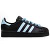 adidas Originals Superstar 2 Leder Low-Top Skateboard Schuhe Unisex Schwarz JI0097(Team2092-)