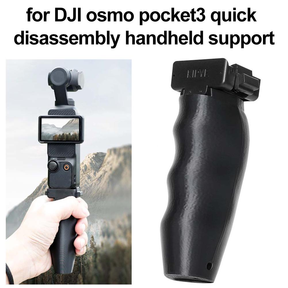 For DJI Osmo Pocket 3 Handle Grip Selfie Stick Camera Shooting Bracket Ergonomic Handheld Stabilizer Holder Mount Adapter