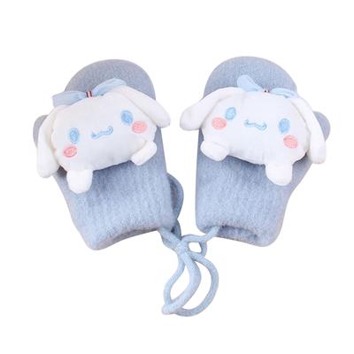 Kids For Sanrio Cold Going Going To Going To [Kingsiely] Gloves, Children's Mittens, Gloves, Knitted, Fluffy, Babies, Cute, Boys, Girls, Protection,
