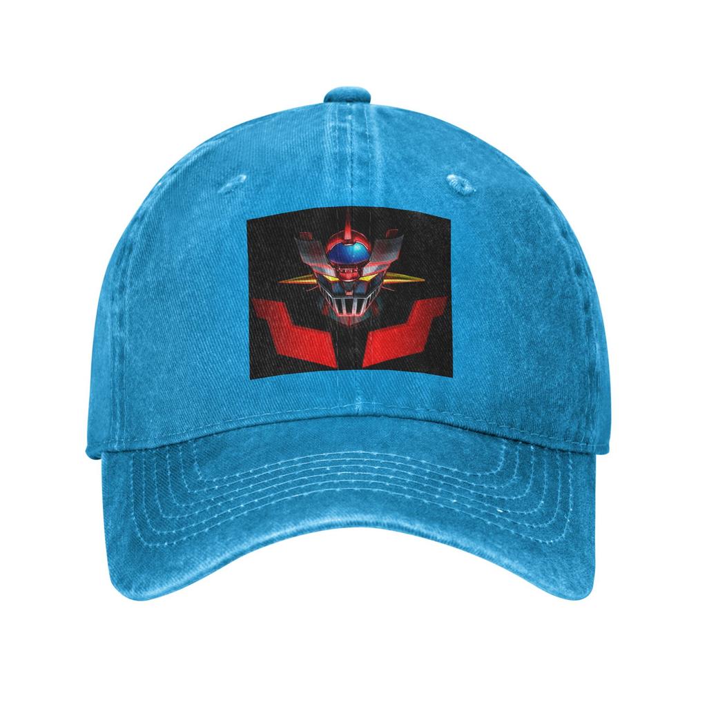 Nordic Mazinger Z Anime UFO Robot Sofa Grendizer Goldorak Washed Denim Cap Baseball Caps Adjustable Hat Summer Baseball Hats