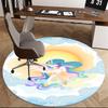 Unicorn Fantasy Chair Mat - Round Carpet for Home Decor, Office Use, Gift Idea, Fits Various Rooms0470b