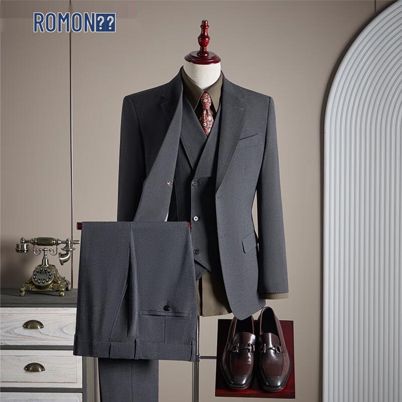 Мужской деловой костюм Romon из модала и шерсти 3XL