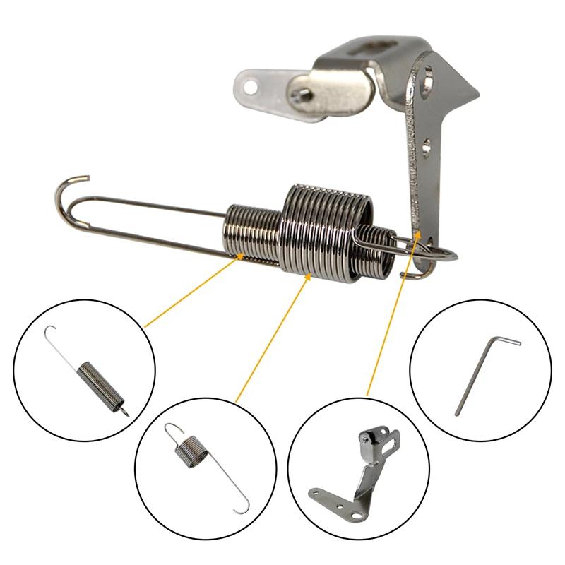 Gas Pedal w/Brake +Clutch Pad & 24"/36'' Throttle Cable Bracket Spring Kit XL Series Billet Aluminum Non-Slip Black/Silver