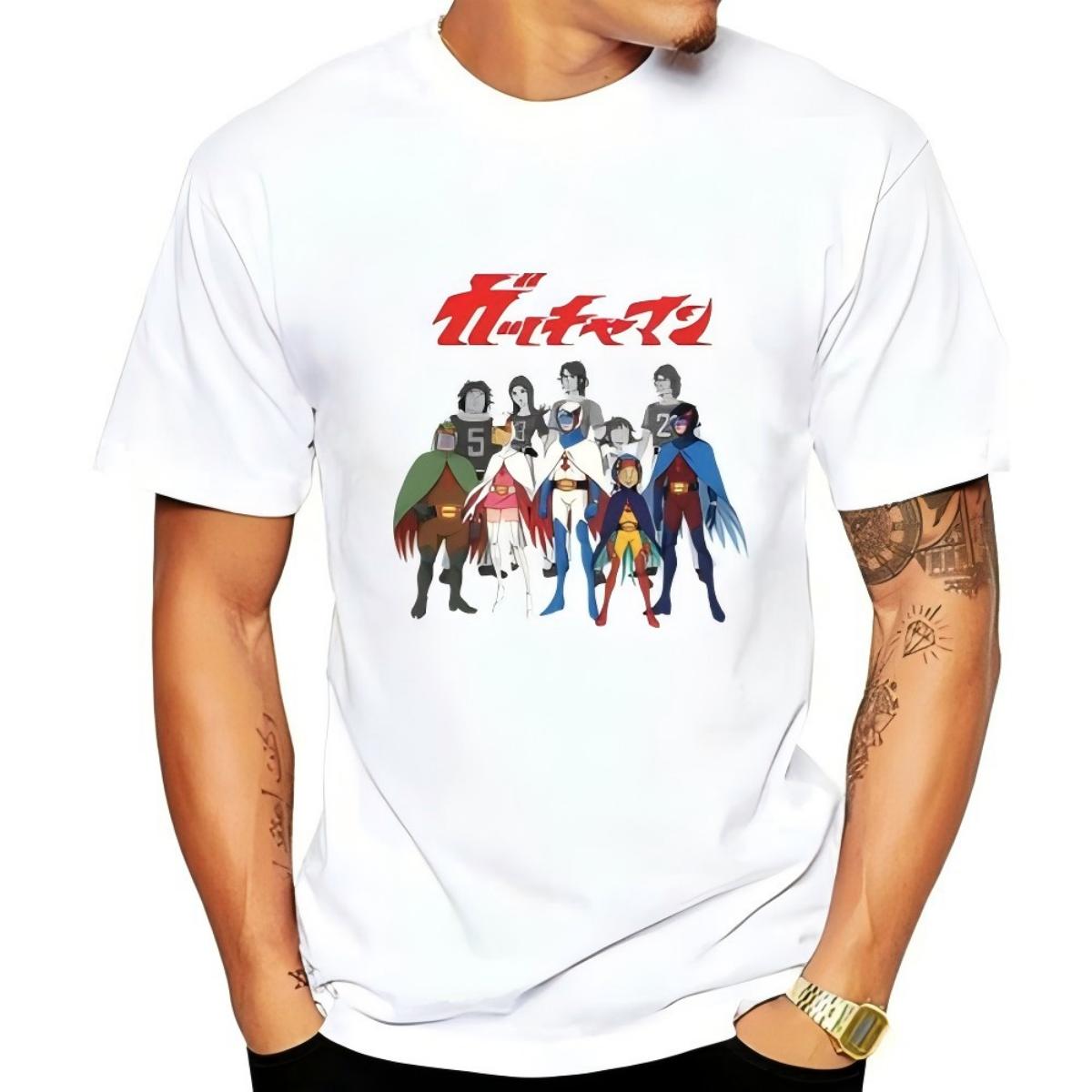 Gatchaman Full Team Anime T-Shirt 3XL