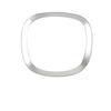 For Volvo S60 2019-2024 Matte Silver Steering Wheel Horn Button Ring Trim 1PCS