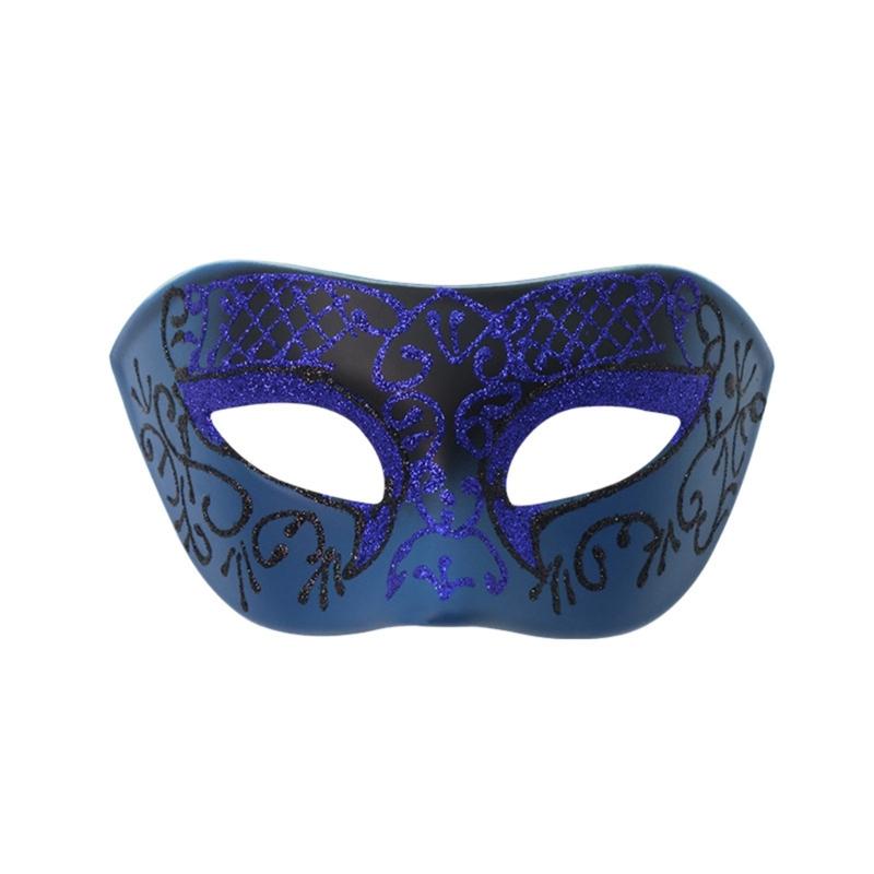 Elegant Detachable Half Face Mask Set With Metal And Rhinestones Decoration For Costume Parties And Halloween