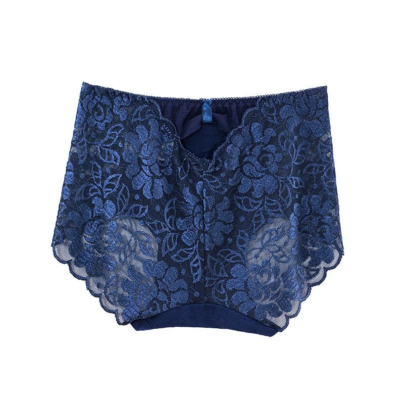 Mutandine con fiori di pizzo cavo Lingerie sexy senza cuciture da donna Slip con rialzo per fianchi taglie forti Mutandine sanitarie traspiranti Biancheria intima per dormire