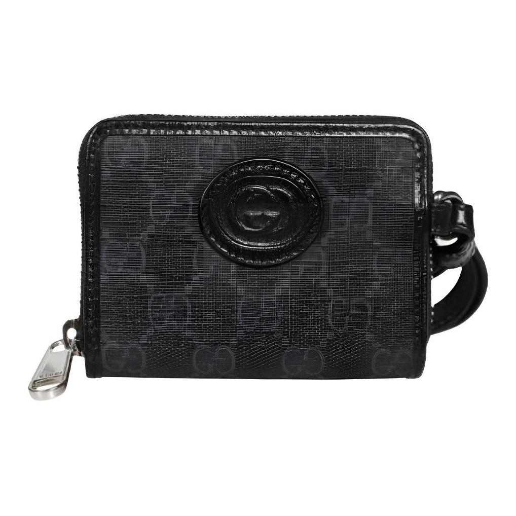 

Gucci Logo Zipper Wallet Men Wallet Black 722586-92TCF-1000 Basic Set (Bag+Dust Bag)