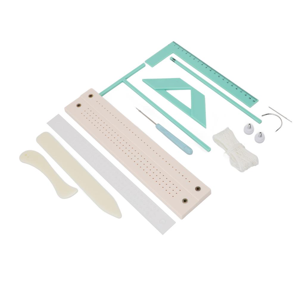 Set Ghid de Perforare pentru Legarea Cărților, Jurnal, Album, Realizare Copertă, Riglă de Poziționare, Ac de Perforare, Legare Cărți