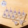 10 Grid Non-Magnetic Acrylic Nail Stand False Nail Display Stand Tips Holder For Cat Eye Gel Press On Nails Display Rack Practic