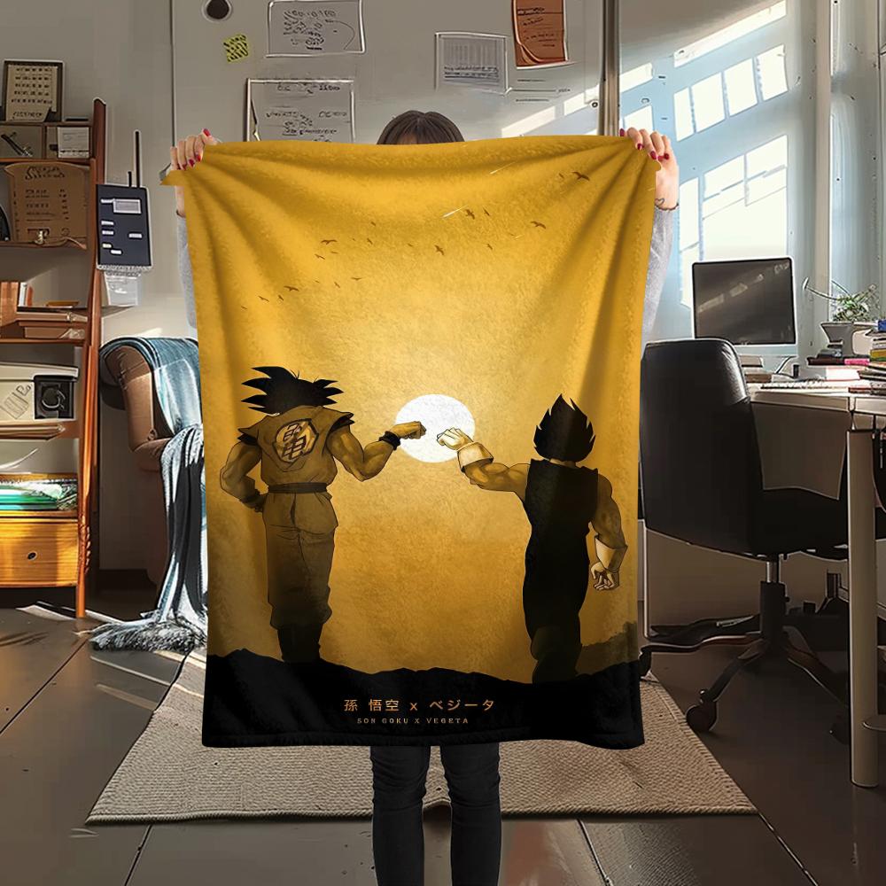

Dragon Ballcharacter Print Flannel Blanket,High quality Comfortable for All Seasons,Home Decor,Warmth and Comfort,Perfect for Christmas Gifts 80cm x 120cm
