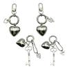 Unique Heart Shaped Keychain Mobile Phone Charm Elegant Jewelry Decoration Fashionable Accessory Portable Keychain