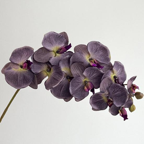 Konstgjorda Phalaenopsis-blommor 10-huvudiga stjälkar 3D-utskrift Realistiska konstgjorda orkidéer för vardagsrum, bröllopsfest, bordsdekoration