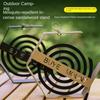 Outdoor Mosquito Coil Tray Camping Tools Tourist Hiking Mosquito Coil Holder Camping Supplies Hanging Mosquito Coil Holder