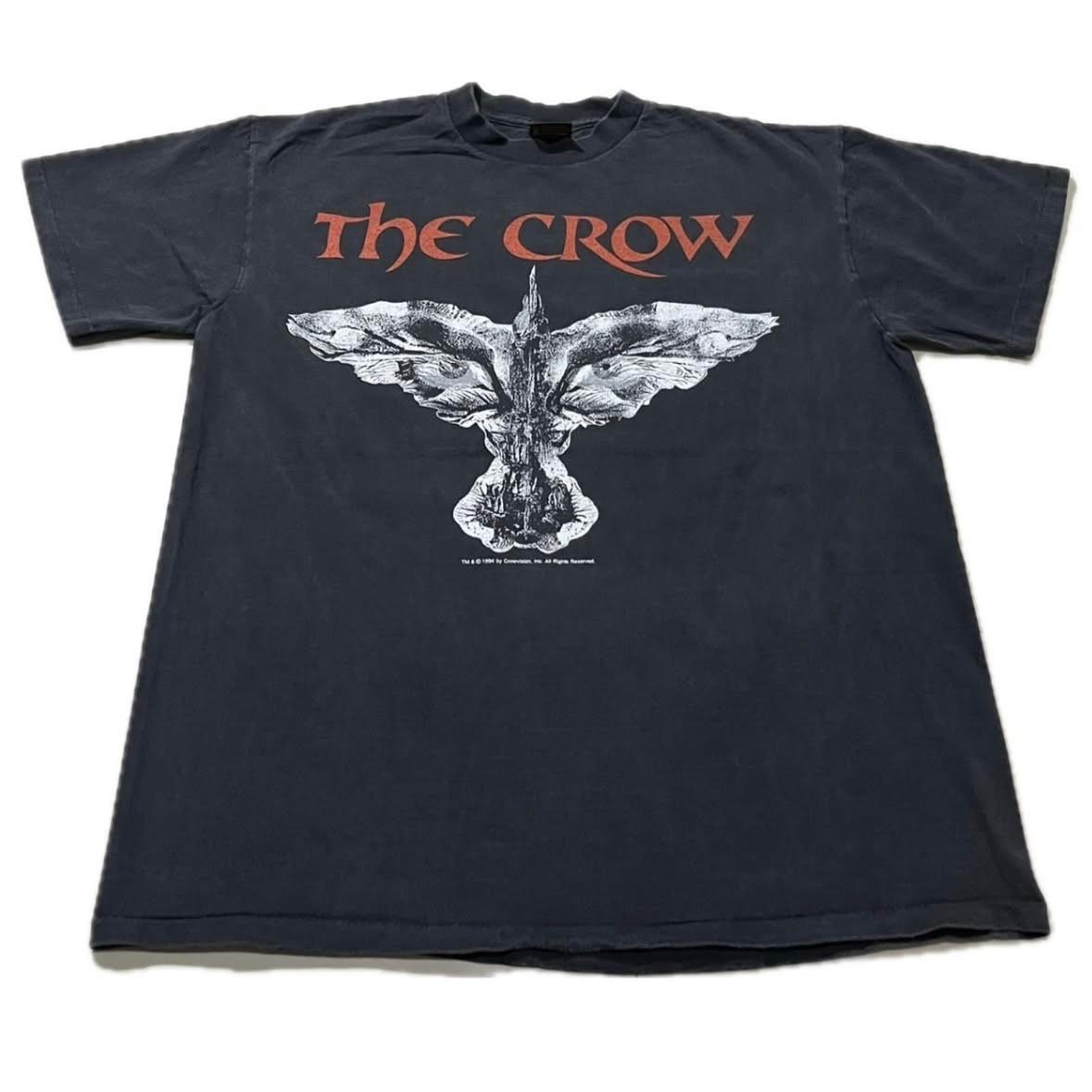 Vintage THE CROW 1994 MOVIE Promo 90s Black Single Stitch T-Shirt Mens Womens Tees Top REPRINT XL