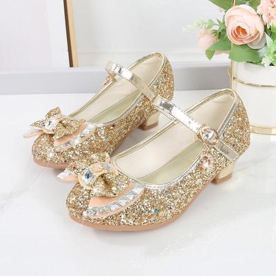 2025 Autumn New Mid-Heel Leather Shoes for Girls - Princess Strap School Performance Shoes