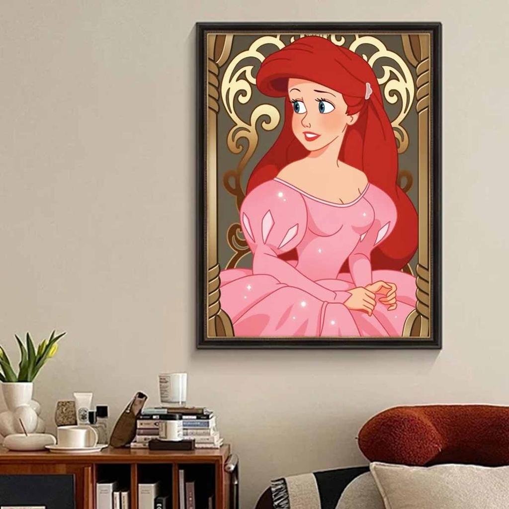 5D Diy Diamond Painting The Sexy Red-haired Princess Full Drill Rhinestones Mosaic Embroidery Handmade Products Home Decor Gift