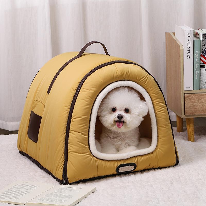 New Pet Nest Is Convenient for Going Out, Portable Zipper Model, Cat Warm House, Winter Cold-proof Dog Cage Cat House