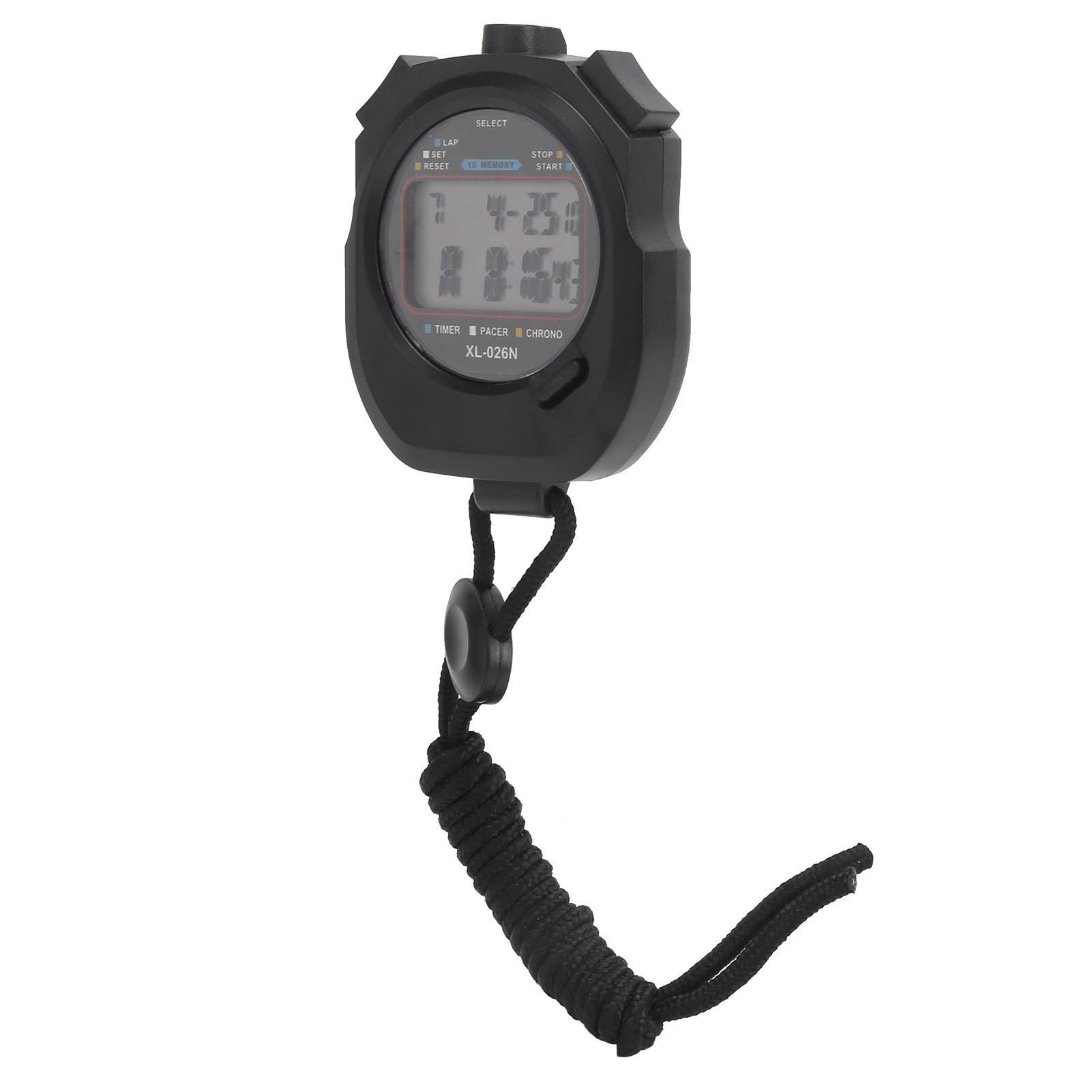 

Спортивный таймер 2-рядный цифровой дисплей многофункциональный водонепроницаемый электронный секундомер для соревнований