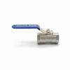 304 Stainless Steel One-Piece Threaded Ball Valve, DN8/10/15/20