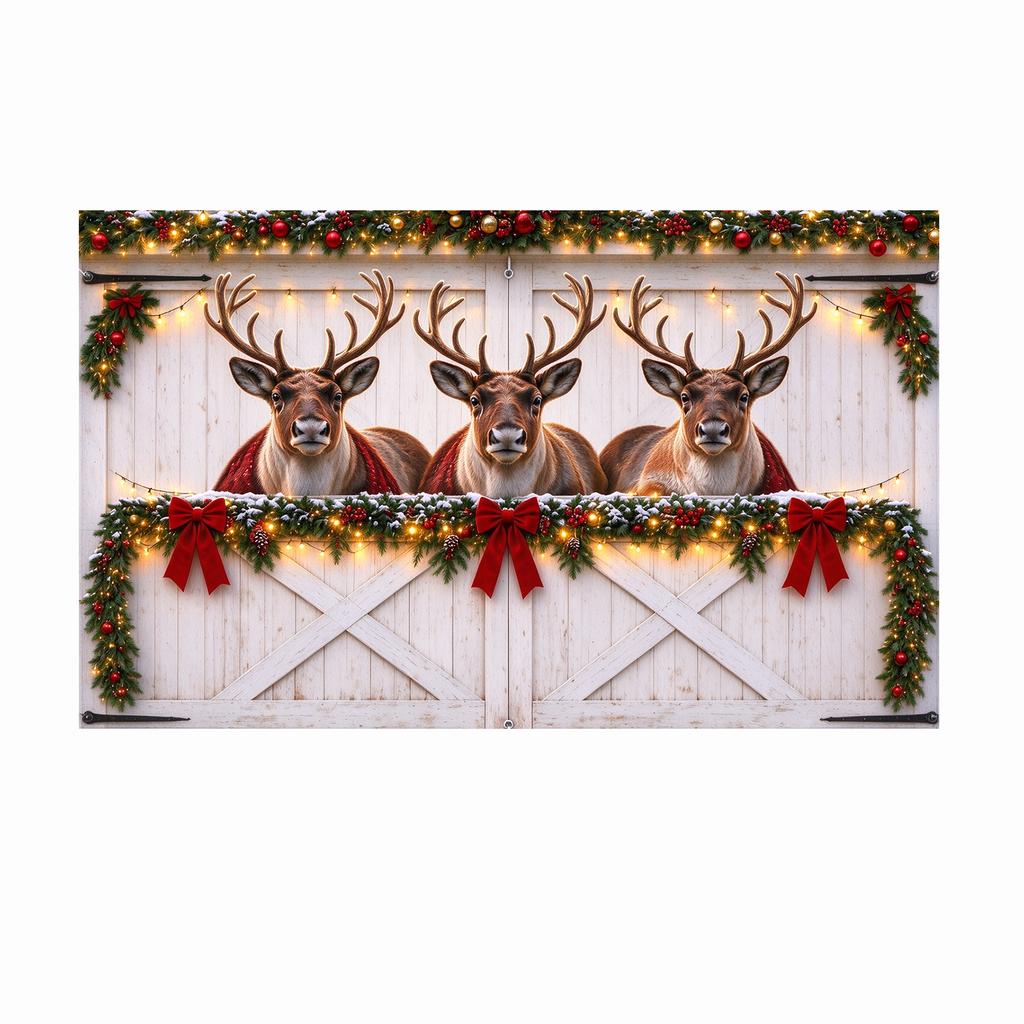 Christmas Door Cover, 189 84 Inch Holiday with and Design