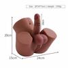 Pene+Vagina+Ano Realistas 3-en-1 Hombre Mujer Gay TPE Medio Cuerpo Muñeca Sexual Piel Suave Realista Juguete para Adultos Productos Masturbadores