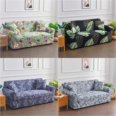Capas de sofá elásticas de elastano com estampa floral em forma de L capa de sofá de canto para sala de estar chaise longue slipcover
