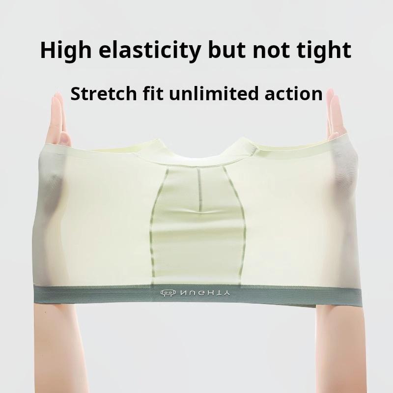 Baby underwear, children's and boys' four cornered shorts, 2025 new ice silk breathable mesh elementary school students' flat cornered underwear