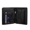Męski czarny portfel Canaletto ze skóry garbowanej roślinnie z ochroną RFID PM265gr