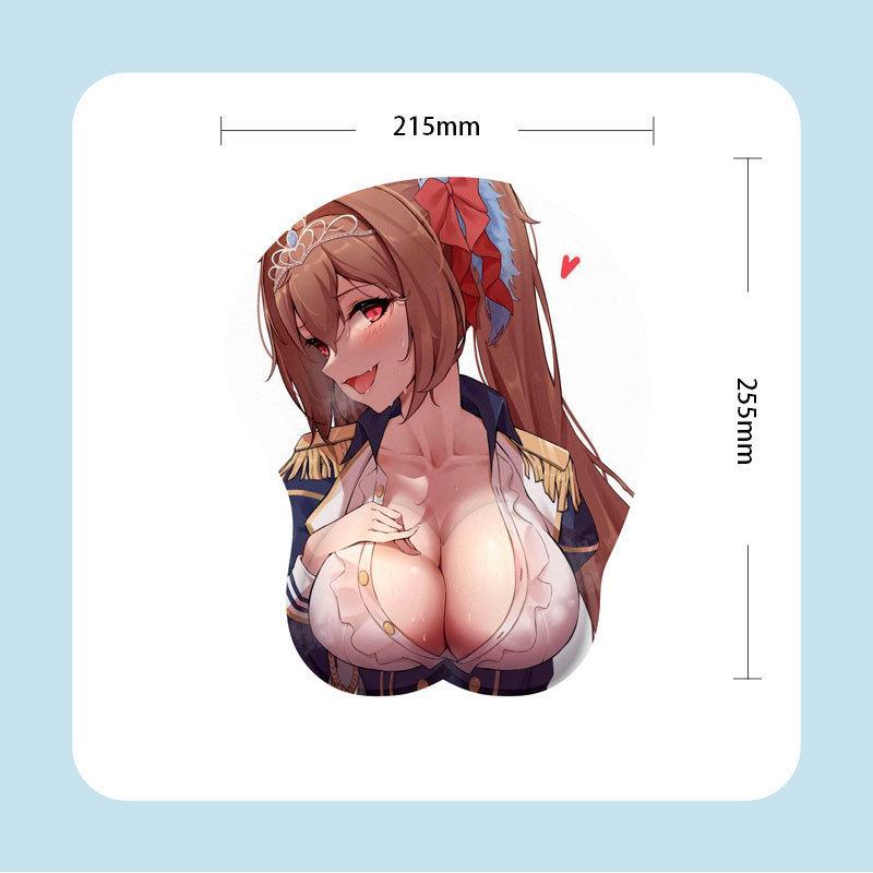G05 Anime Beauty Poggiapolsi Mouse Pad in Silicone 3D - Confortevole, Morbido e Design Ispirato ai Cartoni Animati