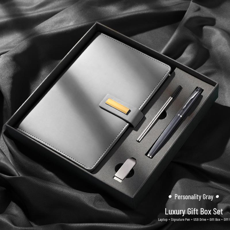 High-End Custom Business Notebook Gift Set with Logo Printing