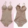Explosive Style Body Shaping One-Piece Suit with Bra Support - Tummy Control Deep V Design