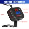 24V 12V Motorcycle Thermometer Voltage Meter Instrument Cluster Temperature Tester Gauge USB Chargers 3.0 Motorbike Accessories