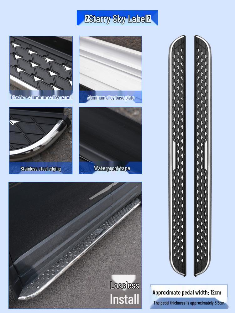 2024 Beijing BJ30 Electric Vehicle Aluminum Foot Pedals with Welcome Lights
