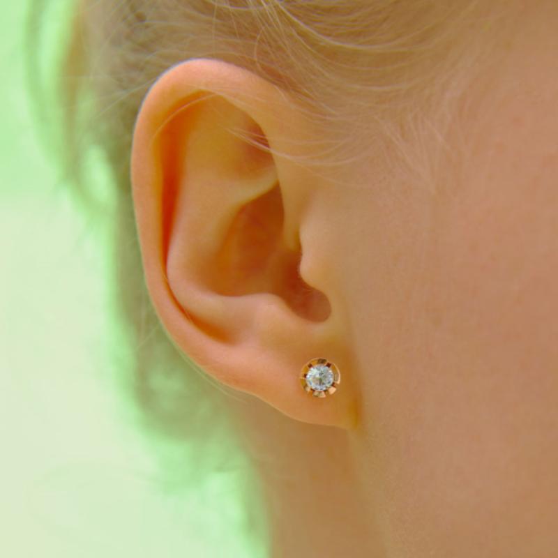 Tirr Lirr 14K Pink Gold Dandelion 2Q Piercing TEJK4P00127M(PC)-4