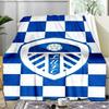 1pz Design Stemma di Leeds Stampato Morbida Coperta in Flanella Plaid per Camera da Letto Adulto Soggiorno Divano Campeggio Viaggio Regali per Fan Regali di Natale