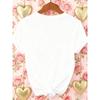 European sizes Women's Russian Nesting Print T-Shirt - Matryoshka & Cyrillic Text Design, Loose Fit Round Neck Short Sleeve Summer Top for Vacation