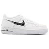 Nike Air Force 1 Low 'Doodle Swoosh - White Black' GS DM3177-100