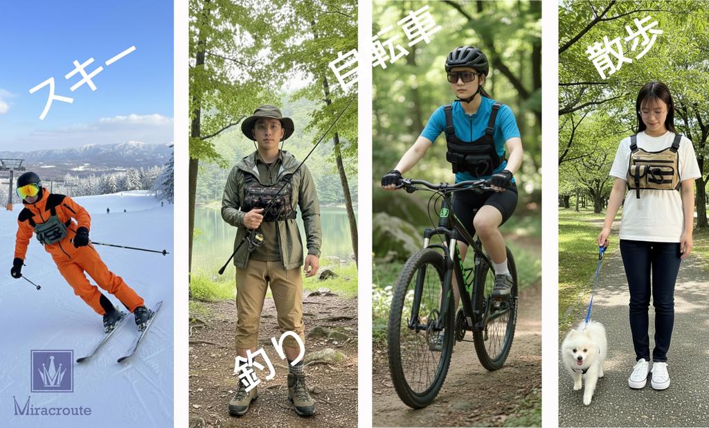 Miracroute Tactical Chest Casual Perfect for Dog Wallet Bag, Backpack, Unisex, Cycling, Travel, Walking, Smartphone, (Green)