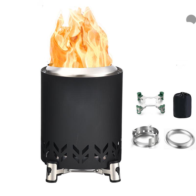 Yuzhan Portable Smokeless Stainless Steel Camping Wood Stove