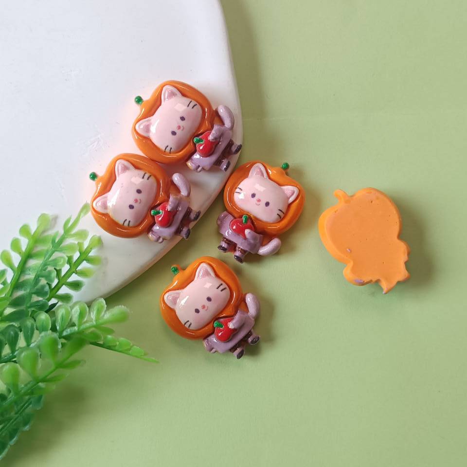 Mini Resin Animals Animal Keychains Resin Cabochons Flatback Charm for Embellishments Flat Back Scrapbooking Decor